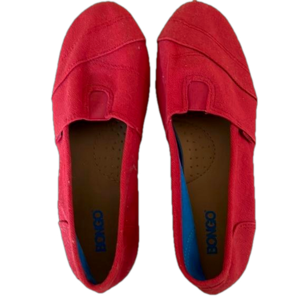 Bongo Red Canvas Shoes Size 10
